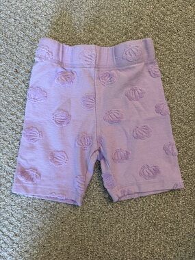 Cotton On Kids Lavender Textured Knit Shell Bike Shorts